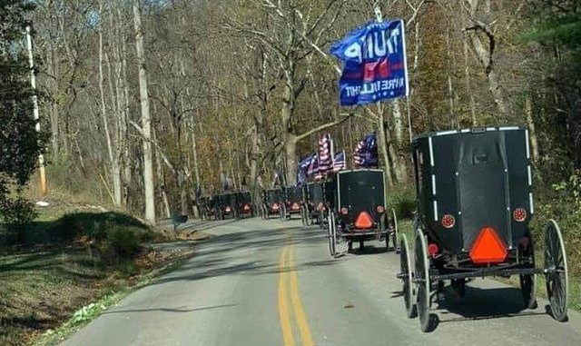 Amish Create Their Own Horse and Buggy Trump Train - News ...